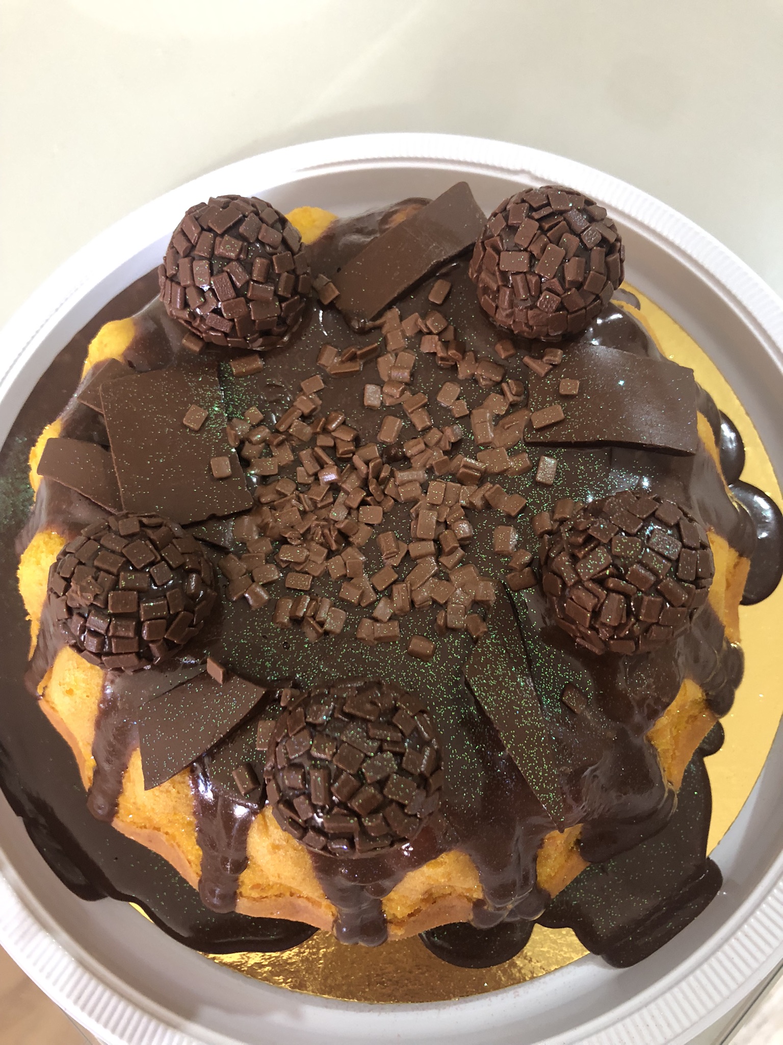 Vulcão de Cenoura com Brigadeiro Nobre